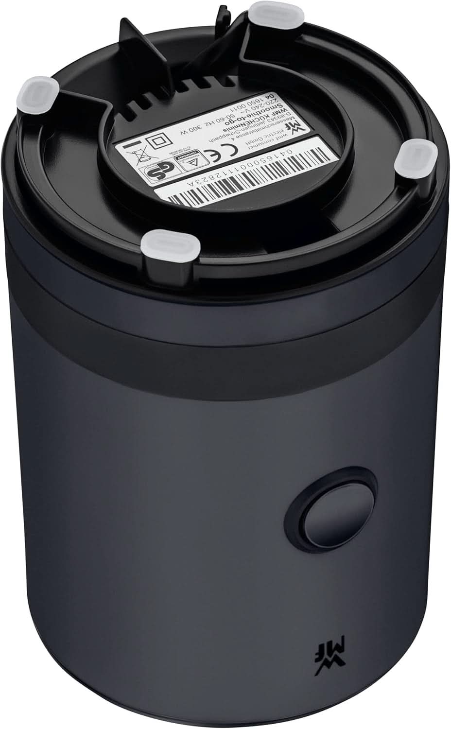 WMF Küchenminis Smoothie-To-Go, Mini Standmixer Mit Zwei Mix-/Trinkbehältern 0,6L, Mixer Hochleistungsmixer 300 W, Edelstahl Matt, Schwarz Bucatarie Naty Shop