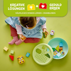 LEGO DUPLO Formsortierer: Welpenhaus - Montessori Sortierspielzeug für Kleinkinder mit bunten Steinen in verschiedenen Formen - Lernspielzeug für Feinmotorik für Mädchen & Jungen ab 18 Monaten - 10441