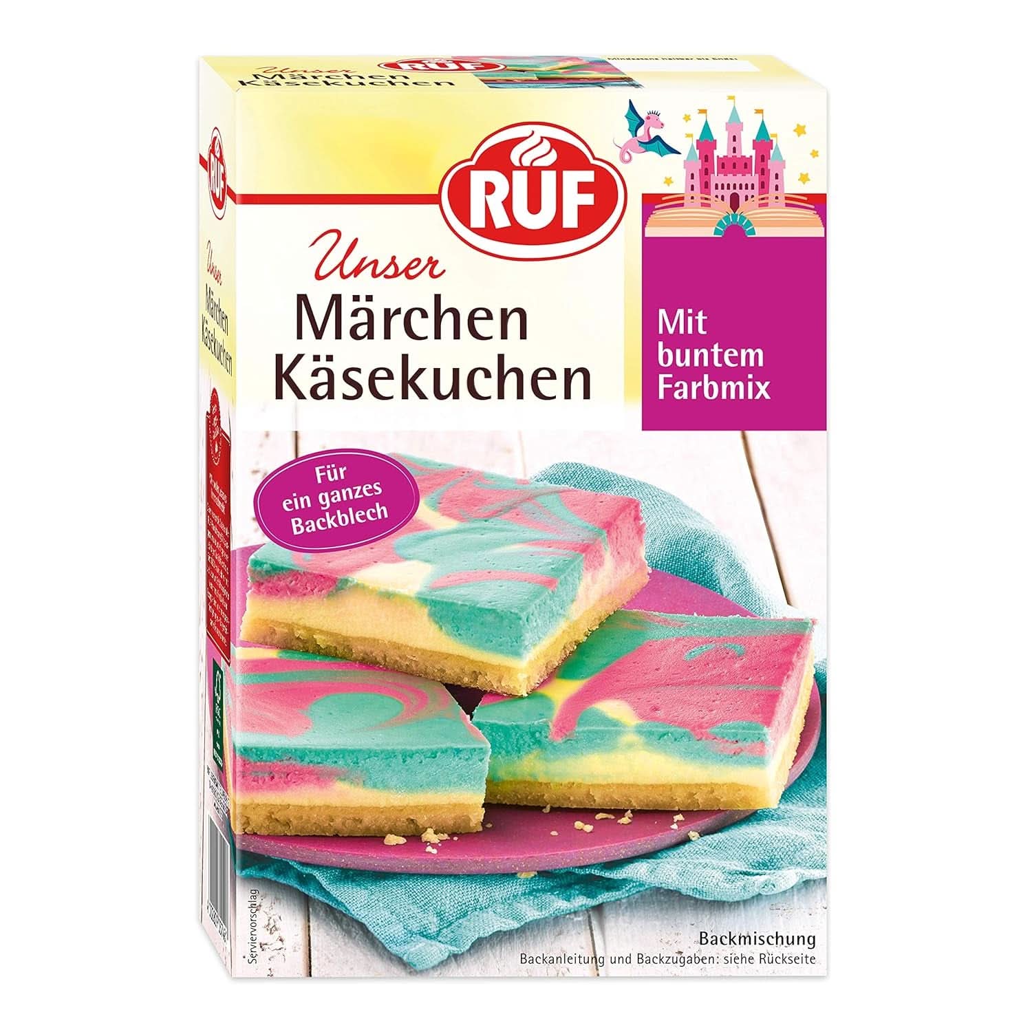 RUF Amestec pentru prăjituri, diverse culori Glazuri si Decor Naty Shop 770 grame Cheesecake de poveste