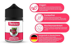 Twizzy, aromă intensă de zmeură, 60 mililitri Arome Naty Shop