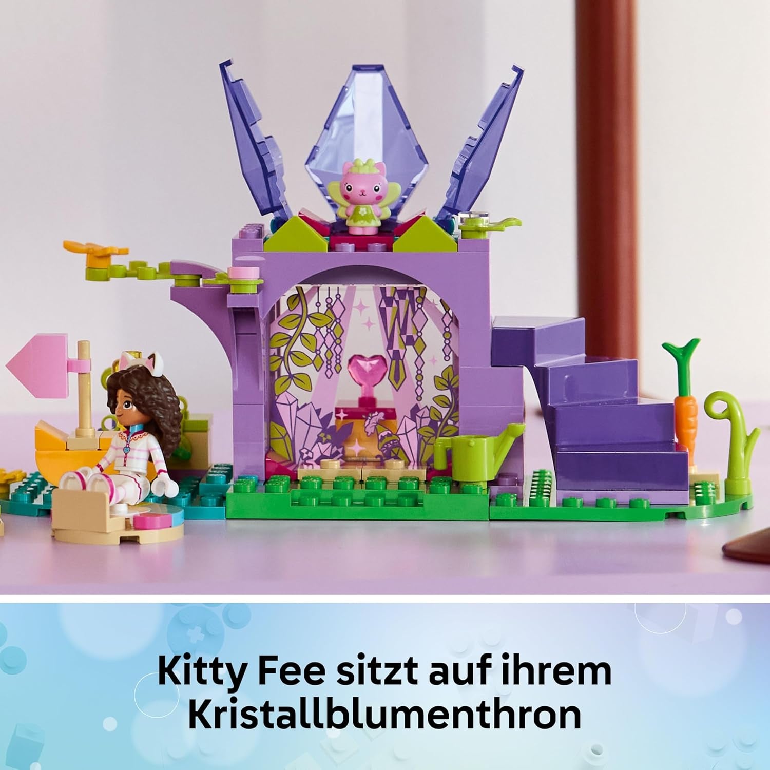 LEGO Gabbys Puppenhaus - Zuckerguss-Gebirge und Kätzchen-Garten - Spielset mit Minifigur, Panda Pfötchen & Kitty Fee - Puppe inkl. Zubehör - Geschenk für Mädchen ab 4 Jahren & Filmfans - 11205