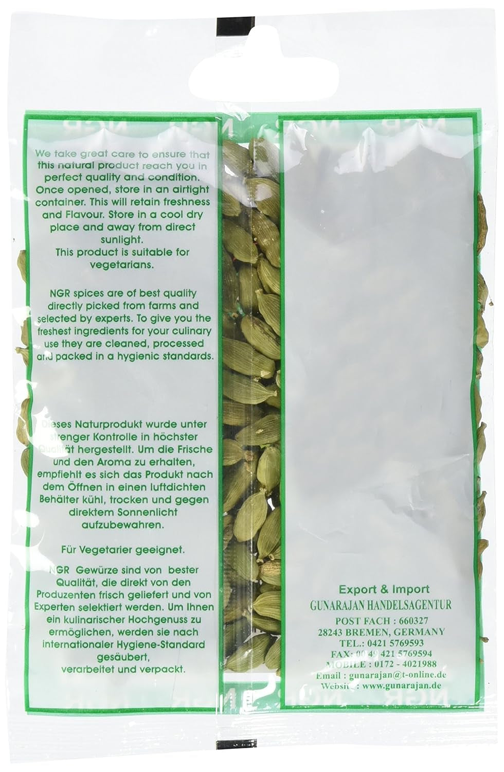 Kardamom, grün, ganz, 50g (1 x 50 g Packung)