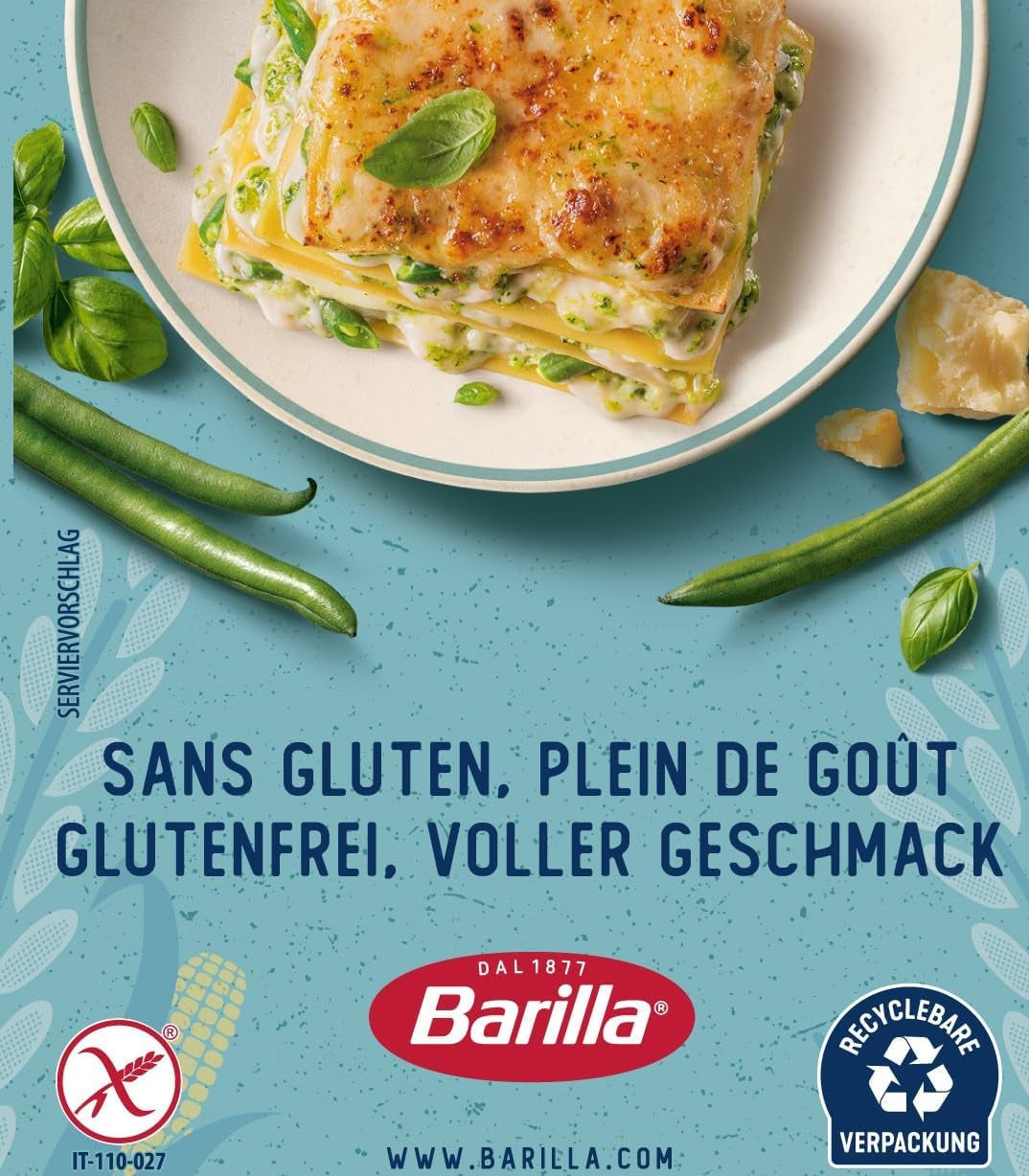 Spaghete Barilla fără gluten nr. 5, preparate din porumb și orez delicios – perfecte pentru persoanele cu boală celiacă sau intoleranță la gluten 400g