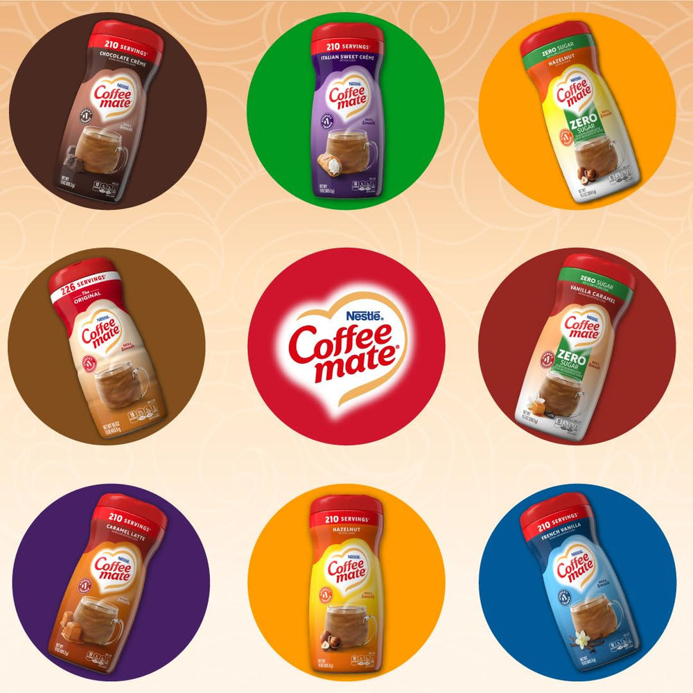 Coffee-Mate Vanilla Caramel, Sugar-Free Powdered Coffee Creamer, Kaffeesahne Pulver - Vanille Karamell - OHNE ZUCKER! aus USA