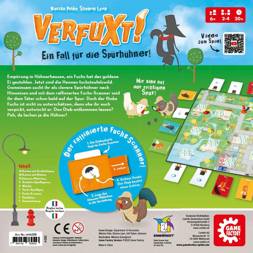 Game Factory 646255 Verfuxt, Joc de detectivi pentru copii cu vârsta de 6 ani și peste, Joc pentru copii