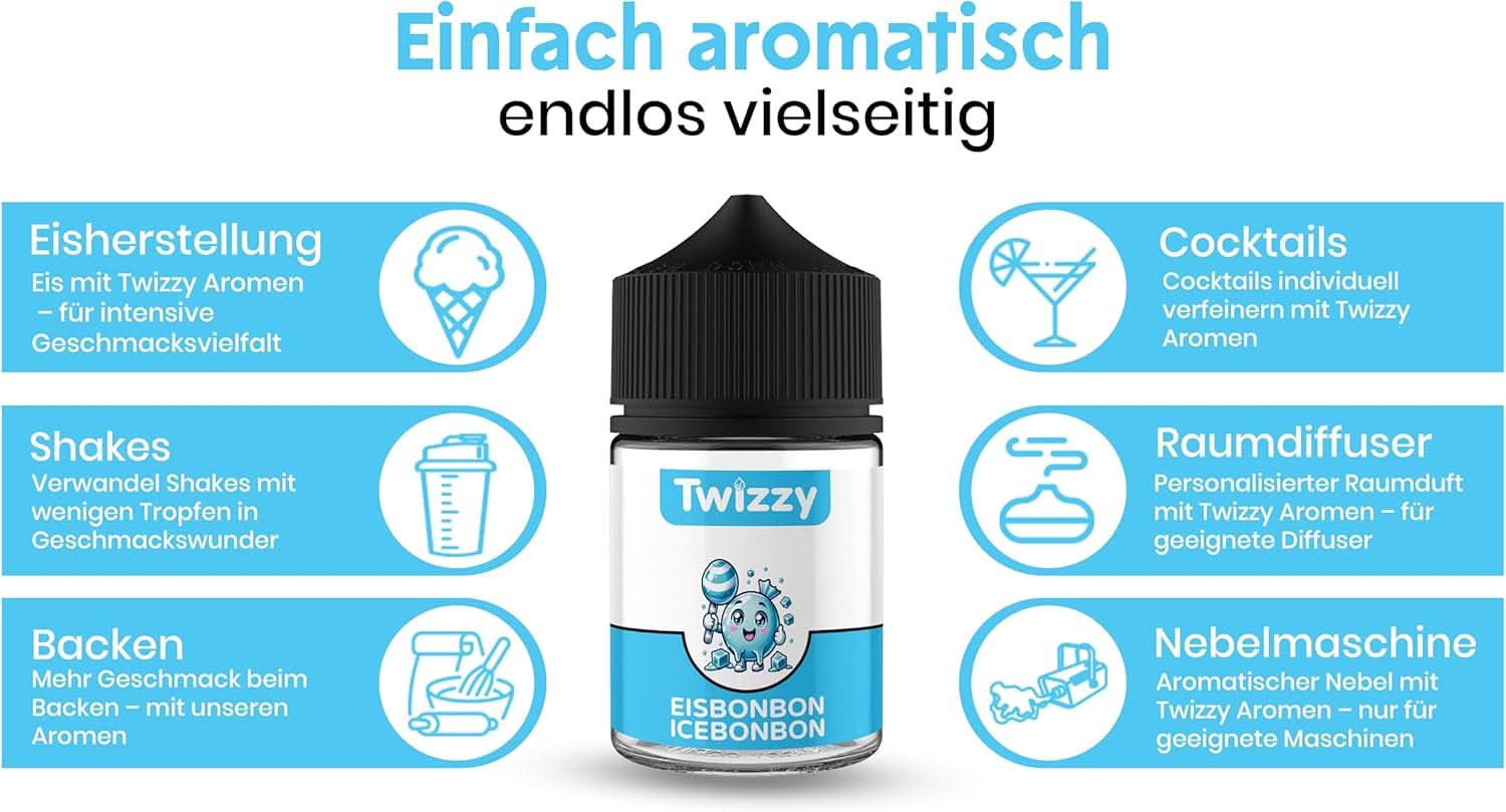 Twizzy Aroma Concentrata Ice Candy, 60 ml Arome Naty Shop