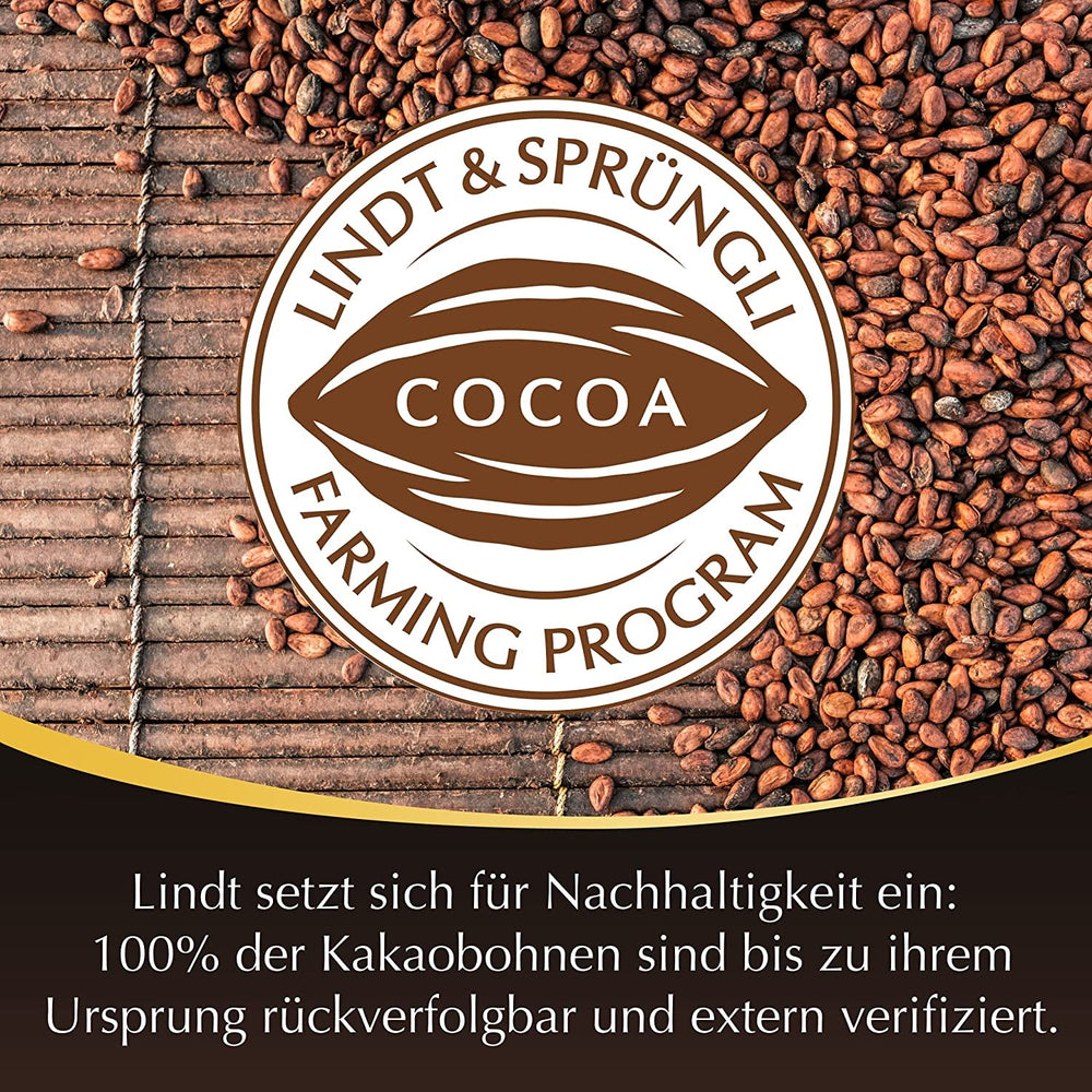 Bile de ciocolată Lindor 70% cacao extra neagră | Pungă de 137 g | Aprox. 10 bile de ciocolată neagră fină cu umplutură care se topește în gură | Cadou de ciocolată | Cadou de ciocolată