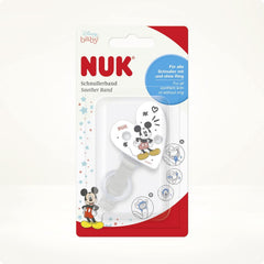 Lanț și clemă pentru suzetă NUK | pentru inele de suzetă | Robuste și rezistente la rupere | Disney Mickey Mouse