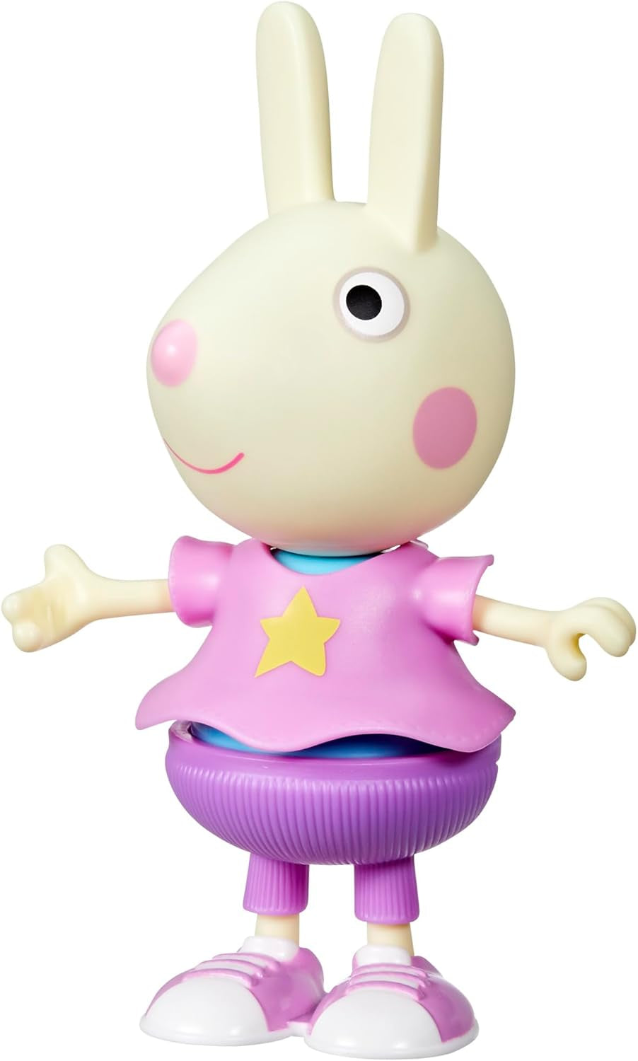 Peppa Pig Luisa Löffel Anziehspaß Figur, 15 cm große Puppe für Mädchen mit Accessoires und Kleidung zum Anziehen, interaktives Spielzeug-Set für Kleinkinder ab 3 Jahren