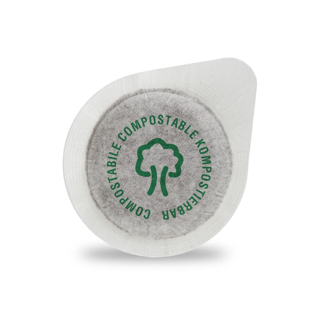 Caffè Borbone Kompostierbare Kaffeepads, Blaue Kaffeemischung - 50 Pads - Kompatibel mit ESE System Papier Pads 44 mm