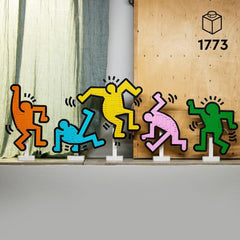 LEGO Art Keith Haring – Tanzende Figuren - Farbenfrohe DIY Wandkunst oder Schreibtisch Deko - Kreative Geschenkidee für Erwachsene - 31216