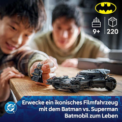 LEGO DC Batman Batman vs. Superman: Batmobil - Superhelden Spielzeugauto - Kreatives Spielzeug mit Minifigur für Kinder ab 9 Jahren - DIY Bauset zum Spielen - Geschenk für Jungen und Mädchen - 76331