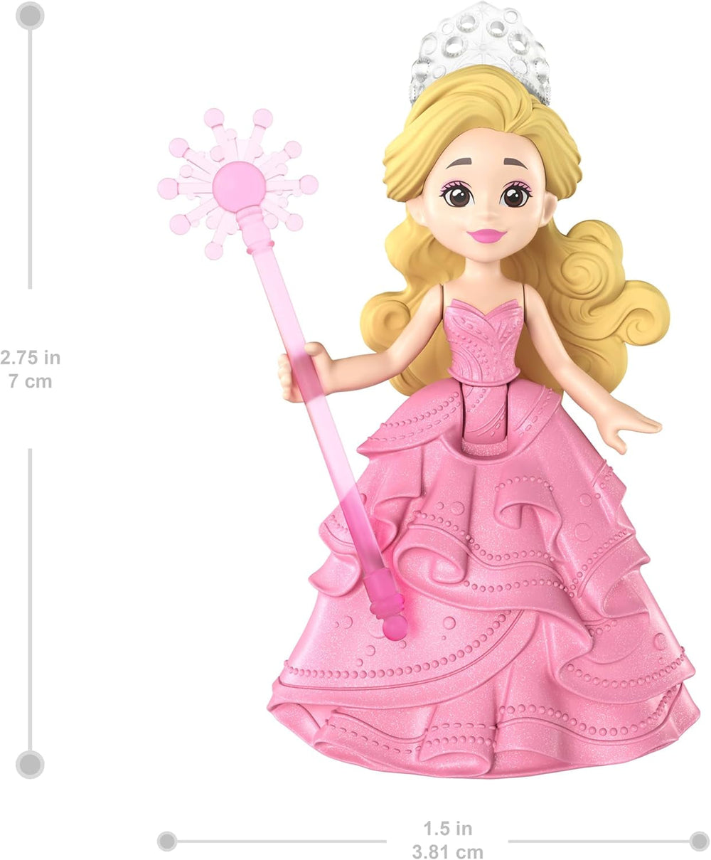 Mattel Universal Pictures Wicked Glindas schwebende Blase, Spielset mit Fahrzeug und Kleiner Glinda-Puppe im bekannten Look, inspiriert vom Film, JFM25, [Mehrfarbig]