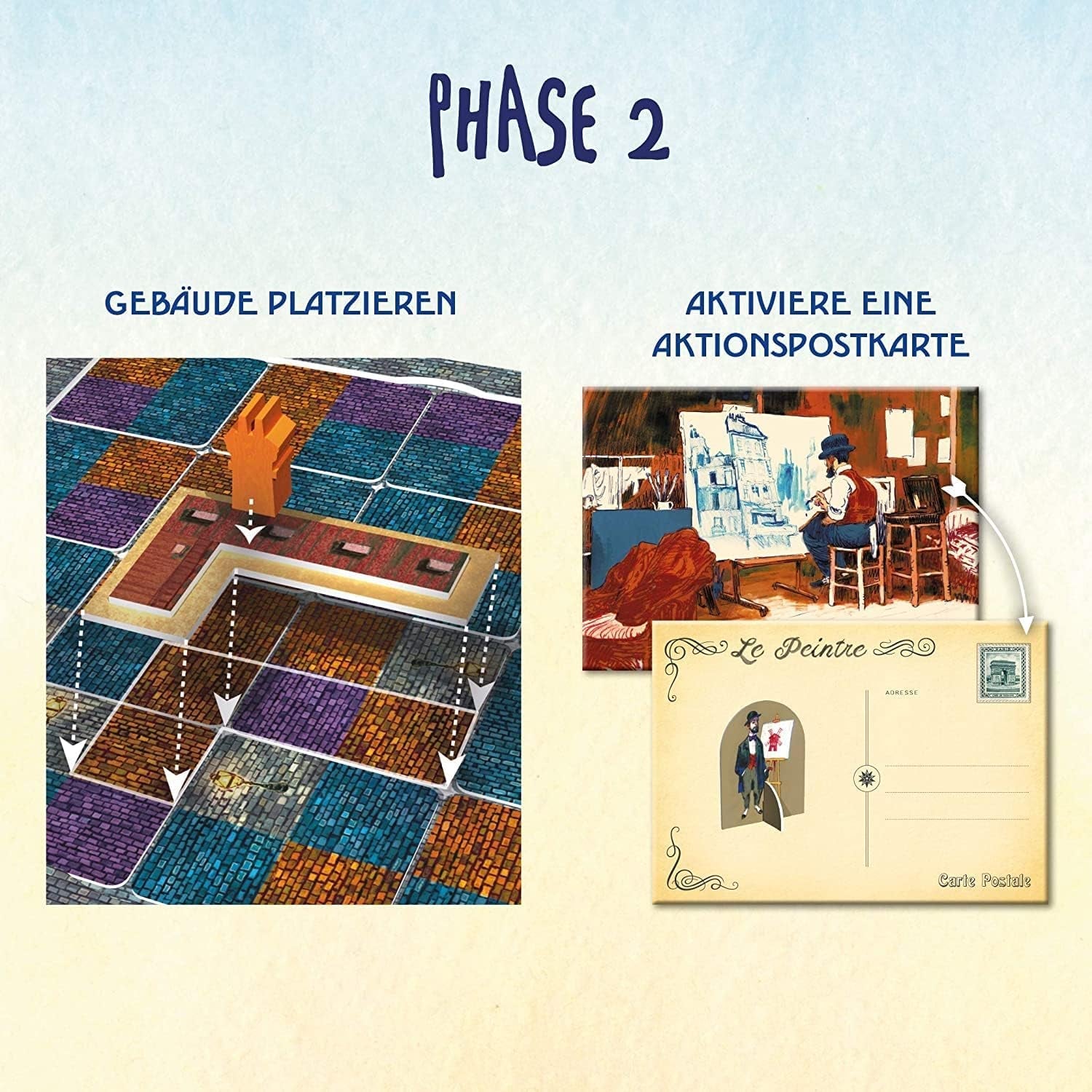 KOSMOS 680442 Paris - Orașul Luminilor, Duelul pentru cele mai bune șantiere de construcții, Joc de strategie pentru 2 jucători, cu reguli simple, Joc pentru 2 persoane cu vârsta de 10 ani și peste