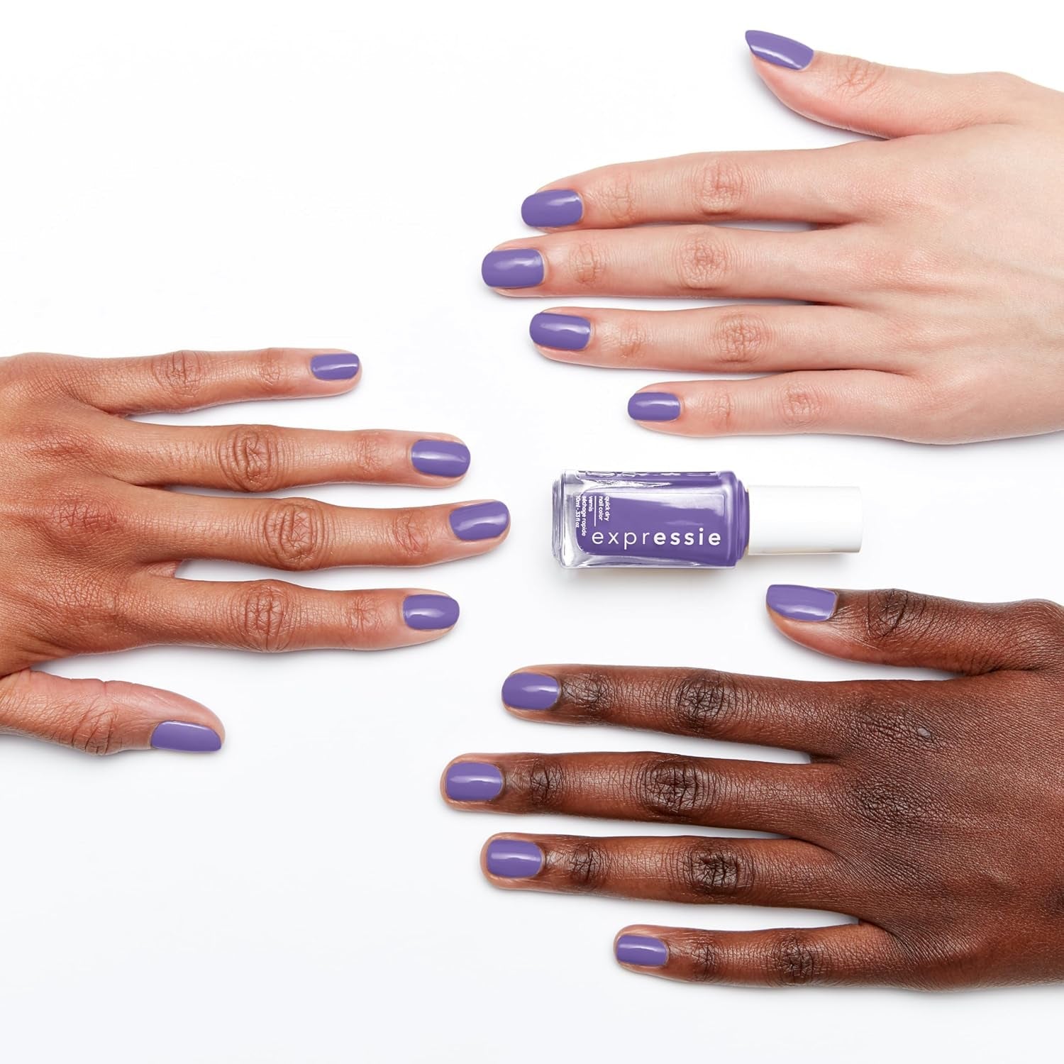 Oja cu uscare rapidă Essie „expressie”, formulă vegană fără ingrediente de origine animală, nr. 560 choreo queen, violet, 1 x 10 ml