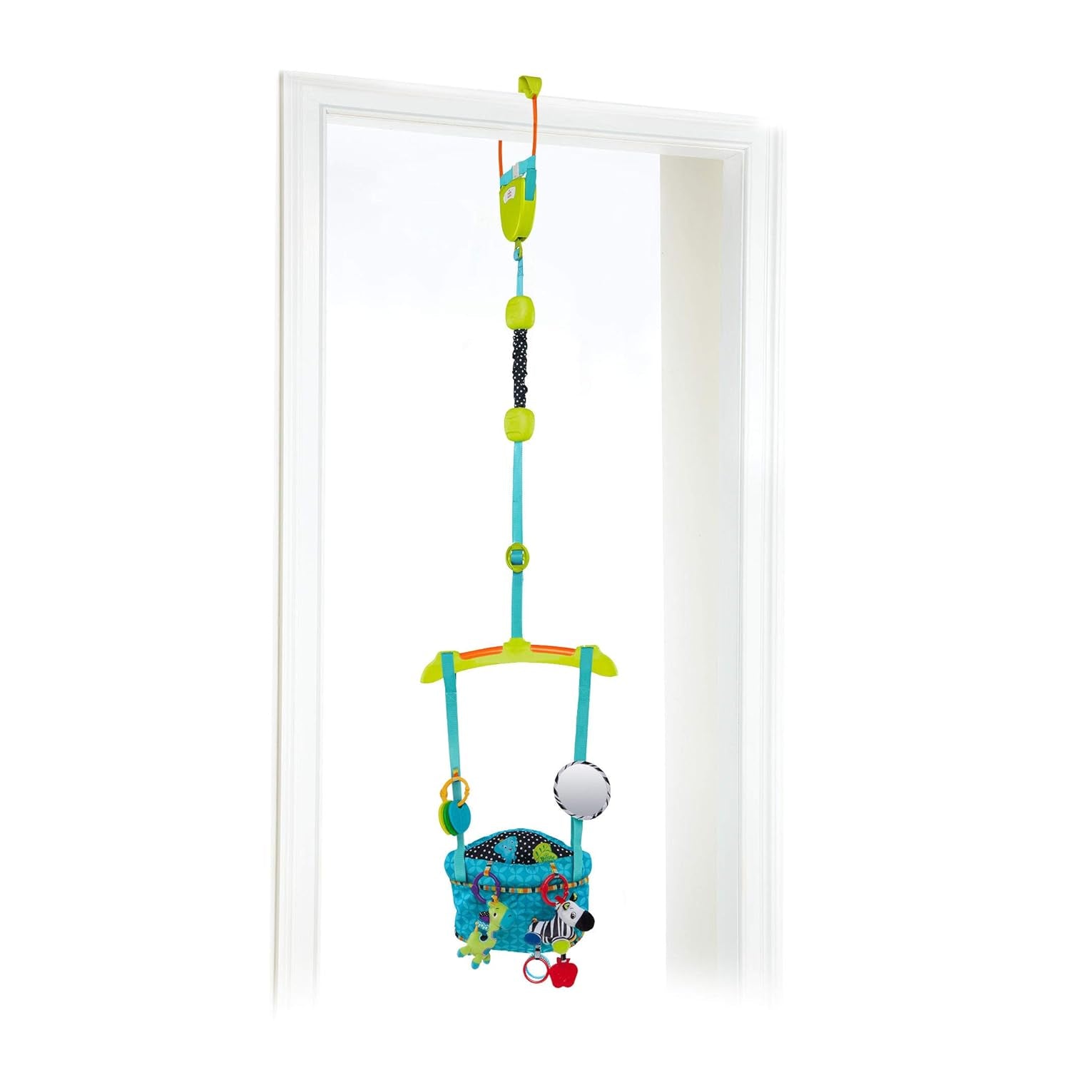 Set de prindere pentru ușă Bright Starts Deluxe cu clemă sigură și stabilă pentru tocul ușii și șervețele umede Pampers Sensitive pentru bebeluși, 1200 de șervețele (15 x 80)