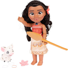 Jakks Pacific Disney Vaiana 2 – Meine singende Freundin – Vaiana-Puppe und HeiHei-Figur, 35 cm groß, offiziell Lizenziertes Disney-Produkt, tolles Geschenk für Vaiana-Fans, ab 3 Jahren