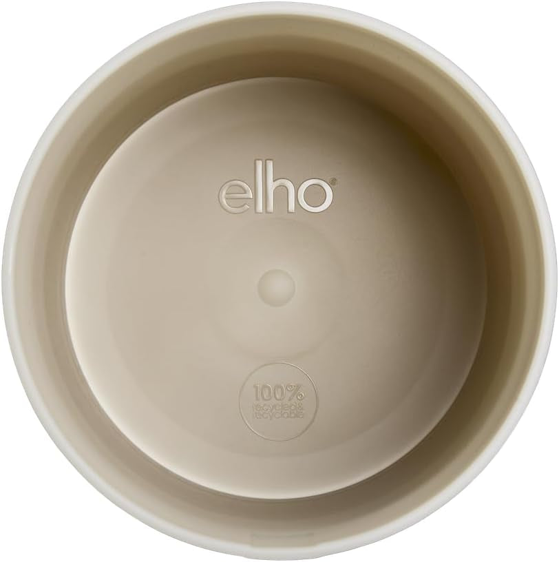 Ghiveci rotund elho Colour Gradient 18cm - Ghiveci de flori de interior - 100% plastic reciclat - Ø 18,2 x H 16,8 - Bej/Bej Gresie