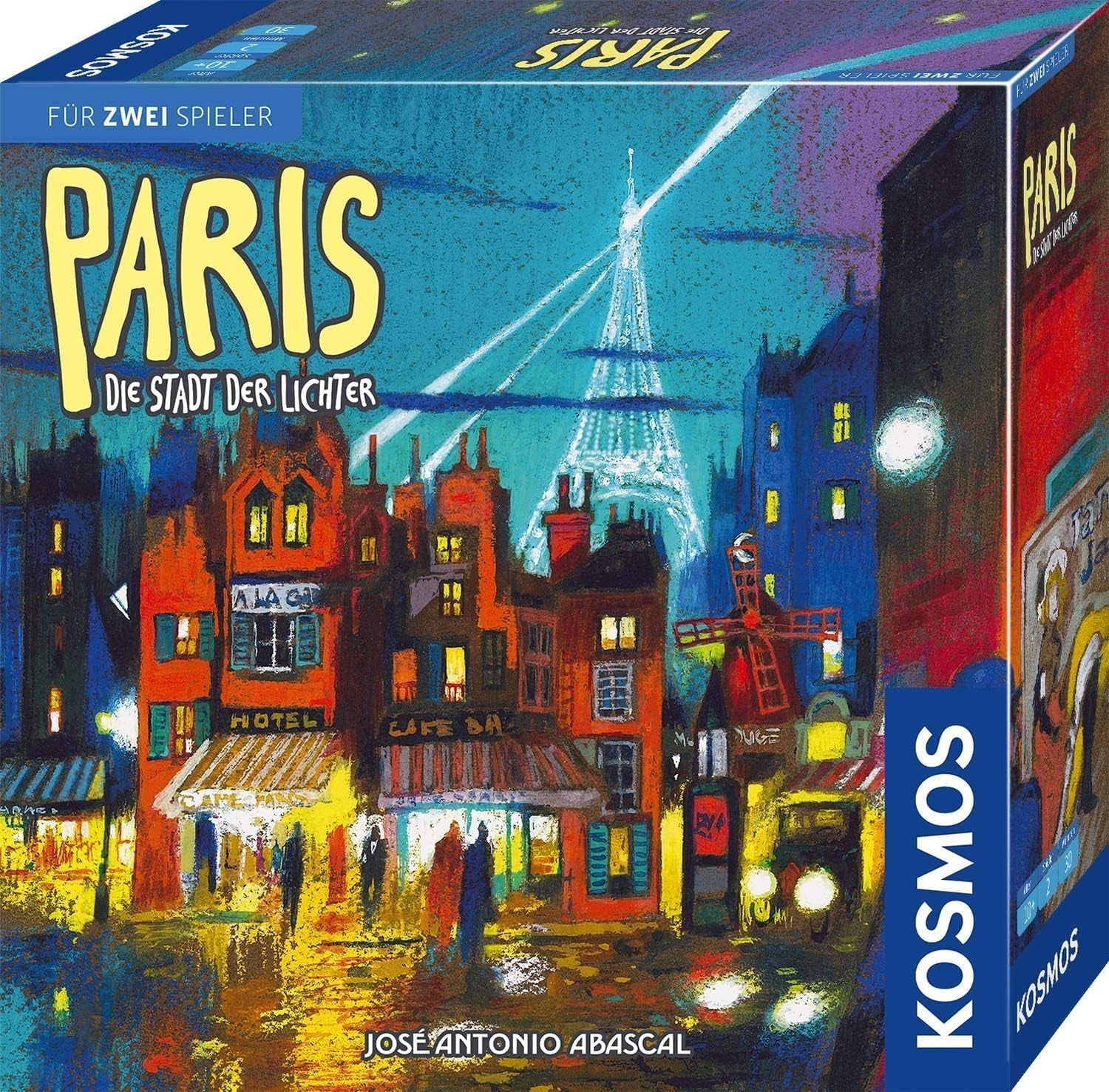 KOSMOS 680442 Paris - Orașul Luminilor, Duelul pentru cele mai bune șantiere de construcții, Joc de strategie pentru 2 jucători, cu reguli simple, Joc pentru 2 persoane cu vârsta de 10 ani și peste