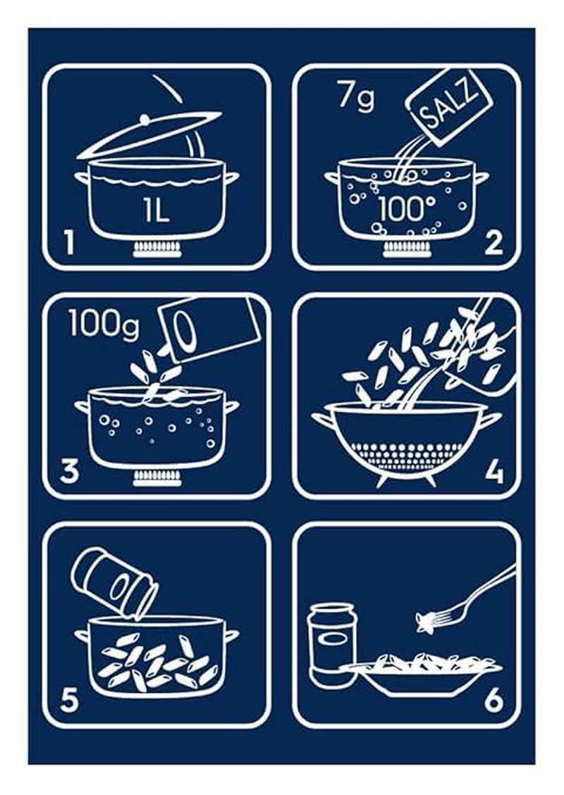 Paste Barilla Classic Penne Rigate Nr. 73 din grâu dur de înaltă calitate, întotdeauna al dente (1 x 500 g)