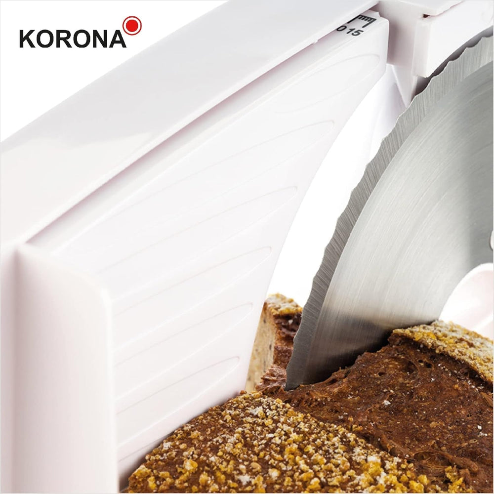 Korona 25500 Feliator multifuncțional, lățime de tăiere reglabilă, lamă din oțel inoxidabil Rasnite si Feliatoare Naty Shop