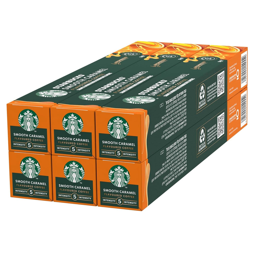 STARBUCKS by Nespresso, Helle Röstung, Karamell Aromatischen Kaffeekapseln 6 x 10 (60 Kapseln)