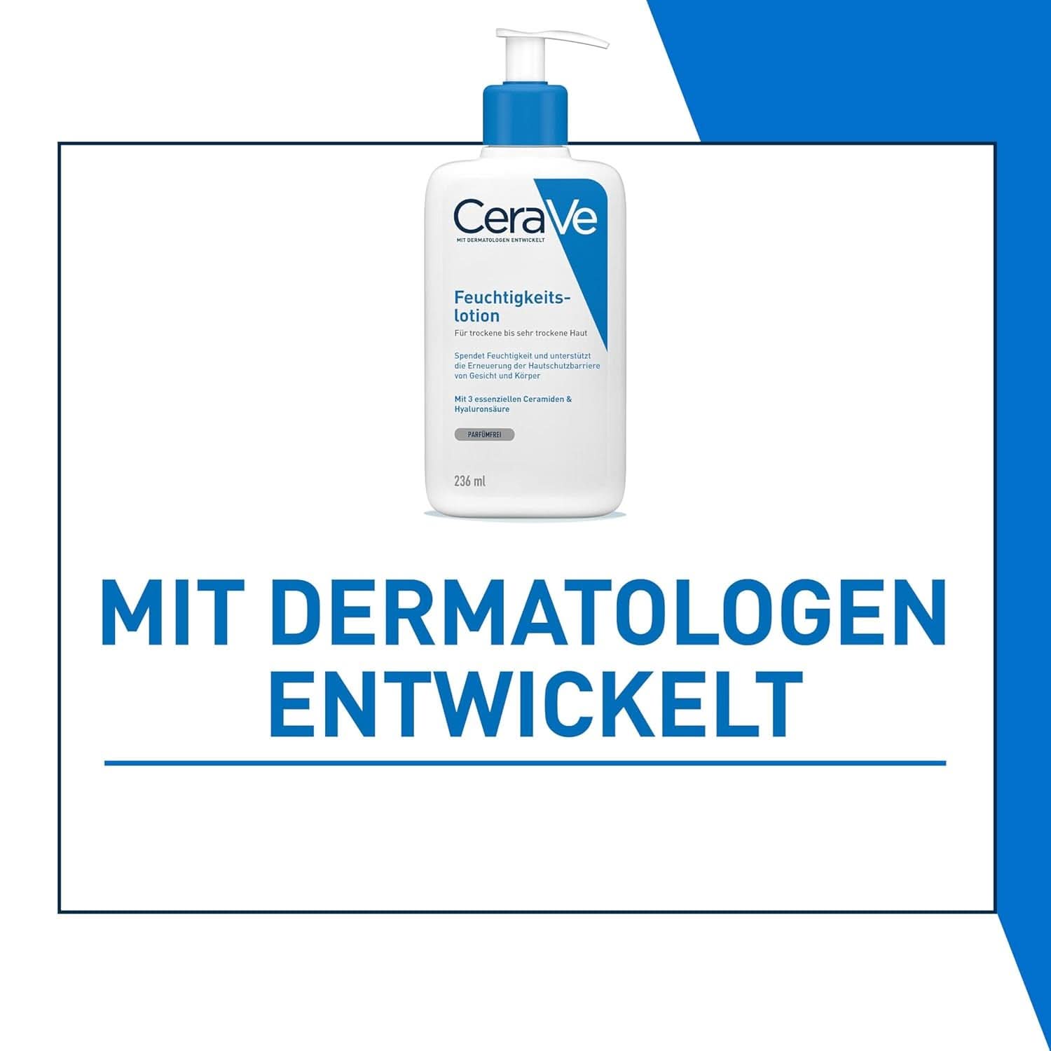Loțiune de corp Cerave cu pompă dozatoare, potrivită pentru dermatită atopică si piele uscată sau foarte uscată, 236 ml Cosmetice si Infrumusetare Naty Shop