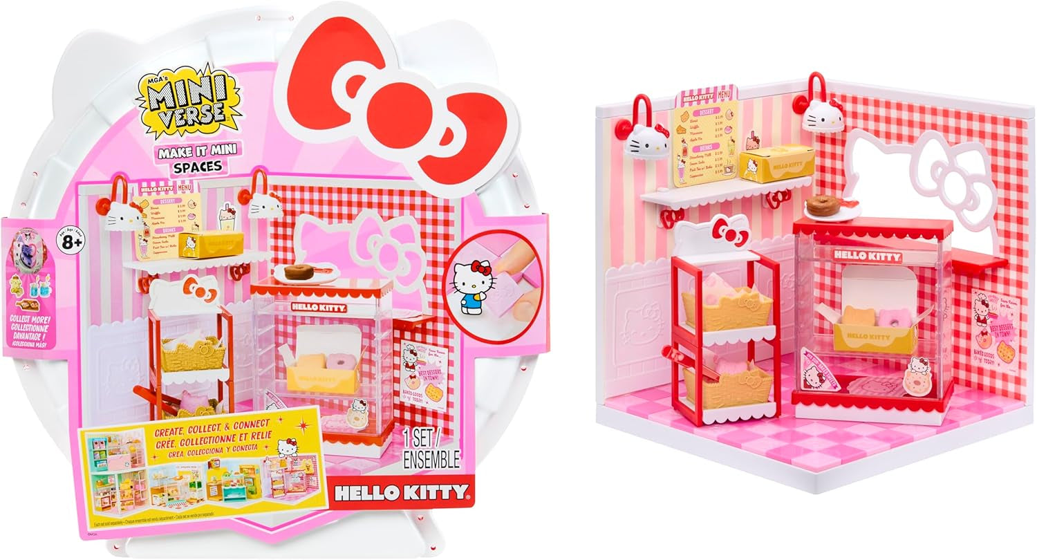 MGA's Miniverse Make It Mini Hello Kitty and Friends Serie 3 – Mini-Sammlerstücke, Sanrio, Retro-Schreibwaren-Nachbildungen, Basteln, DIY, für Sammler und Kinder ab 8 Jahren