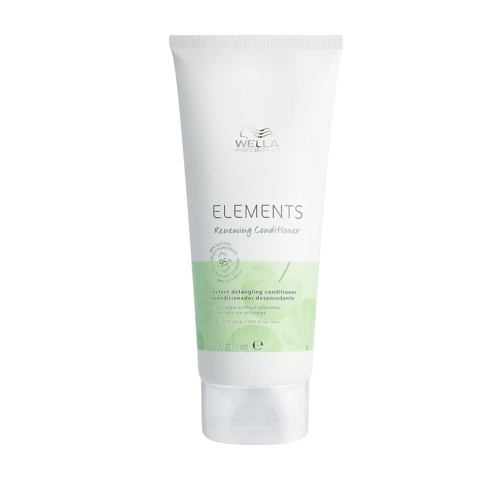 Wella Professionals Elements - îngrijire naturală pentru păr uscat, deteriorat și scalp sensibil - balsam, mască și spray fără clătire cu antioxidanți și esență de măsline Masca de par Naty Shop Balsam 200ml
