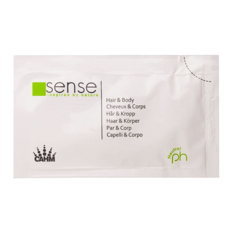 Sampon si gel de dus hotelier Sense 2 in 1: sampon si gel dus – 10ml Cosmetica Hoteliera Naty Shop