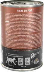 LEONARDO Hrană umedă [6x400g ficat] | Hrană umedă fără cereale pentru pisici | Hrană umedă completă la conservă