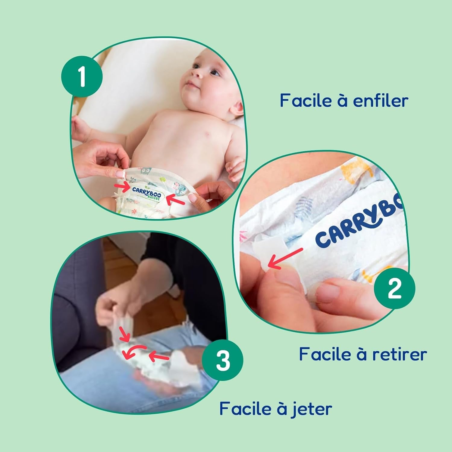 - Windeln Größe 4+ 9-20 kg – Ökologische Babywindeln – natürliche Babypflege, hypoallergen, ohne Parfüm und auslaufsicher – hergestellt in Frankreich – 126 Einwegwindeln – 1 Monat