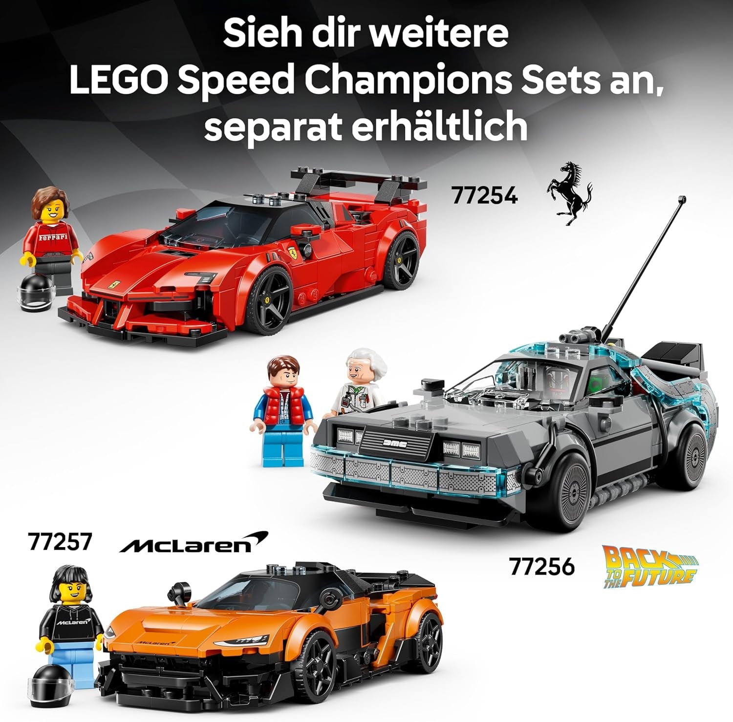 LEGO Speed Champions Bugatti Vision Gran Turismo Hypersportwagen - Modellbau mit sammelbarer Fahrer Minifigur - Gaming Geschenkidee für Jungen ab 9 Jahren und Motorsportfans - 77253