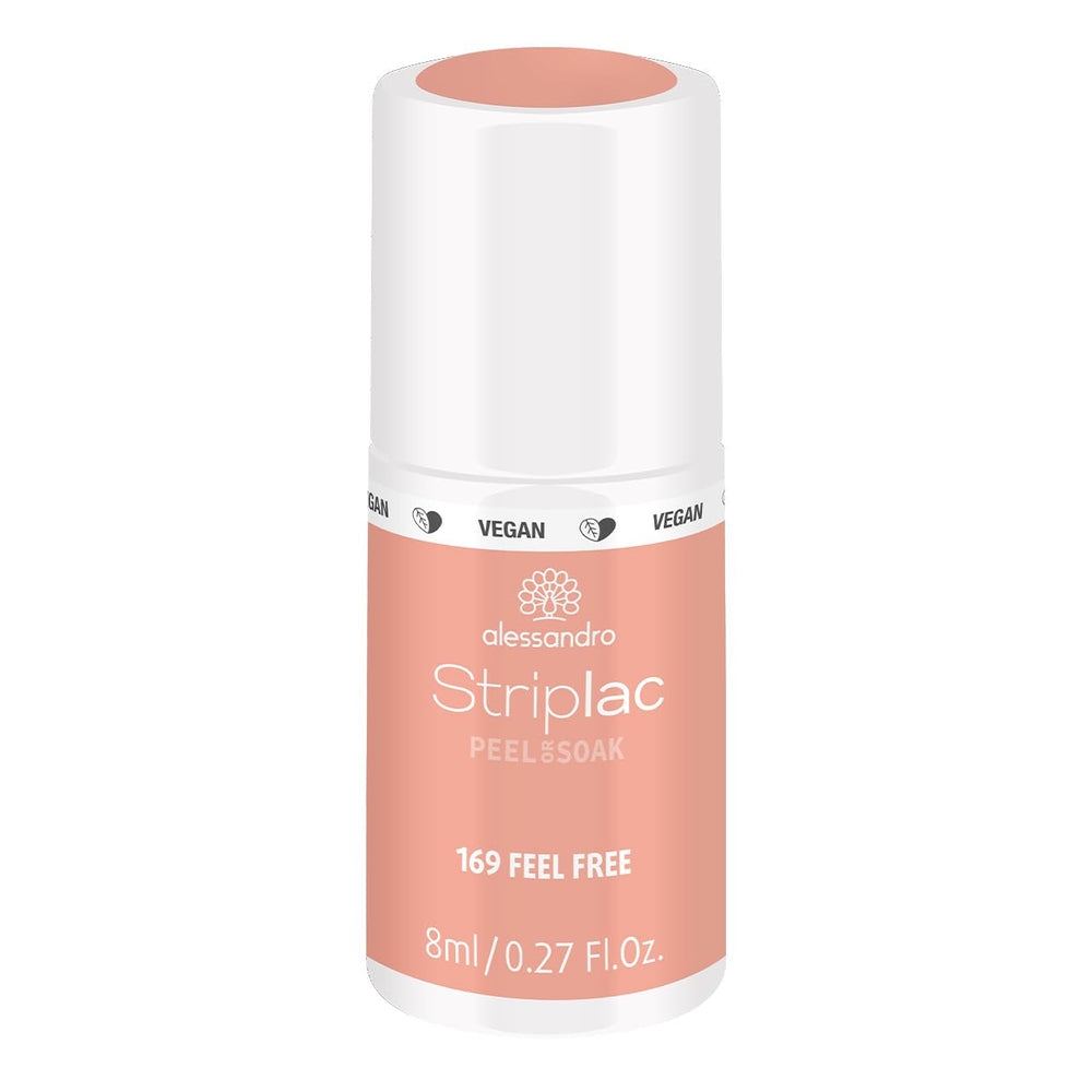 Oja UV alessandro Striplac Coral Sunshine – Delicată și de lungă durată – Îndepărtare ușoară datorită tehnologiei de îndepărtare – Vegană și cruelty-free – 8 ml