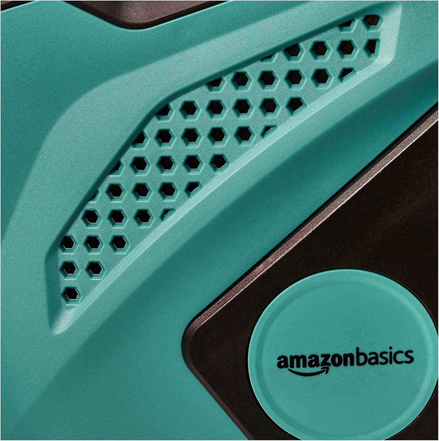 Rolă de furtun de perete Amazon Basics cu furtun, înfășurare automată, 15 m, verde bleumarin, negru