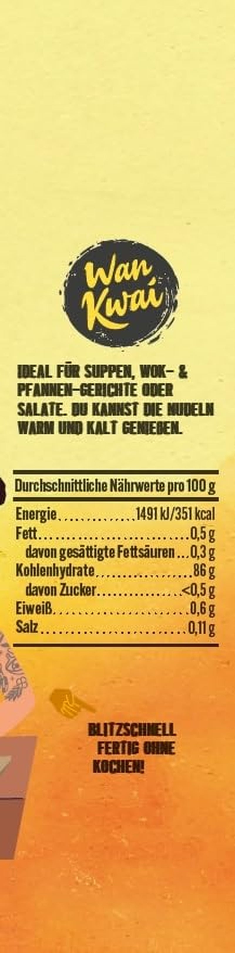 Tăiței de sticlă Wan Kwai 100g – Varietate asiatică pentru gurmanzi! Fără gluten, preparați din amidon de fasole mung și apă. Ideali pentru supe, mâncăruri la wok și salate. Textură delicată, gata în 5 minute.