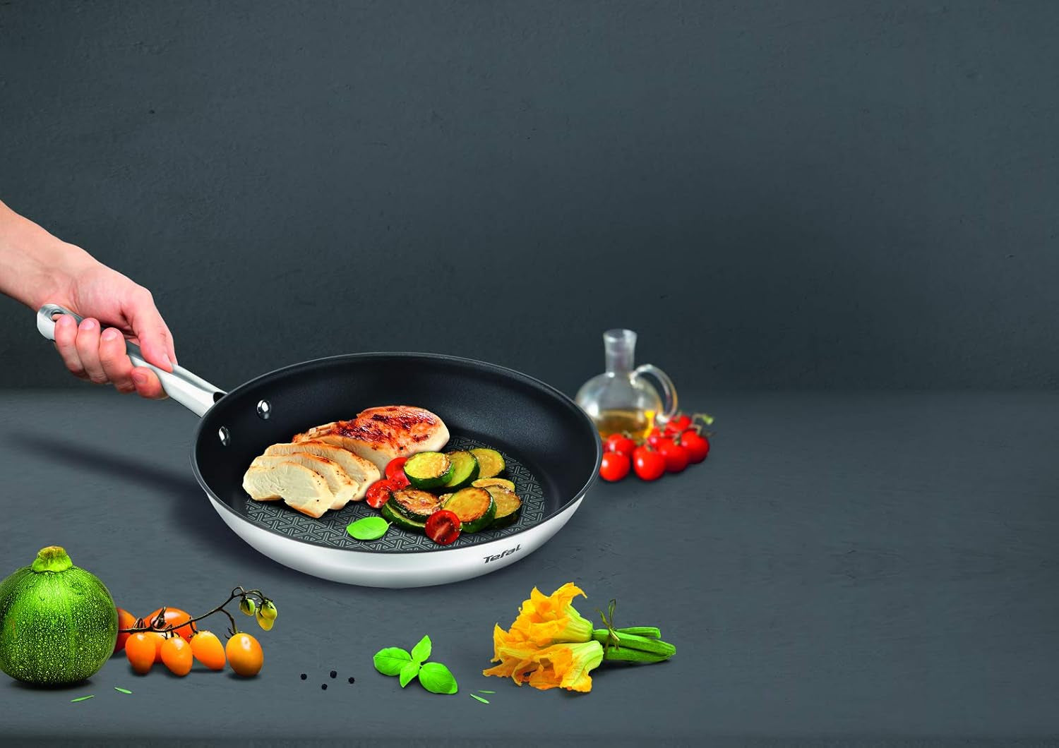 TEFAL DUETTO Set tigaie 3 piese 20/24/28 cm, inducție Oale si Tigai Naty Shop