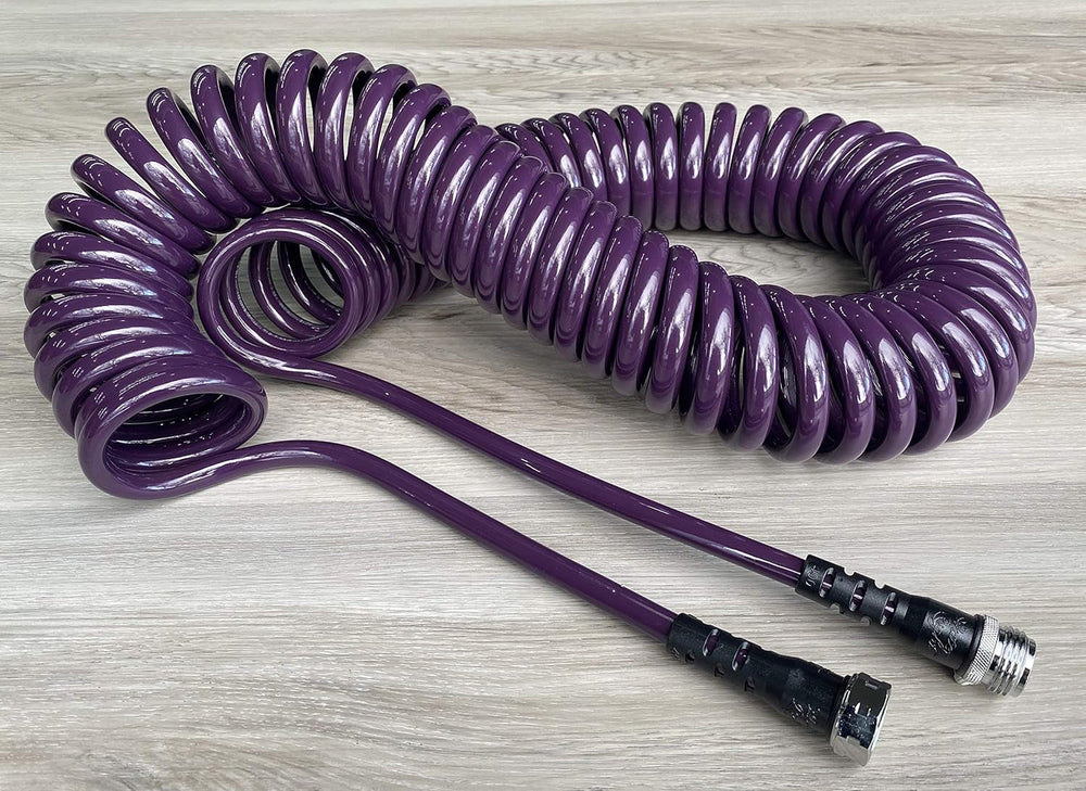 Furtun de grădină profesional, fără plumb și sigur pentru apă potabilă, 7,6 m x 1,9 cm, culoare vinete