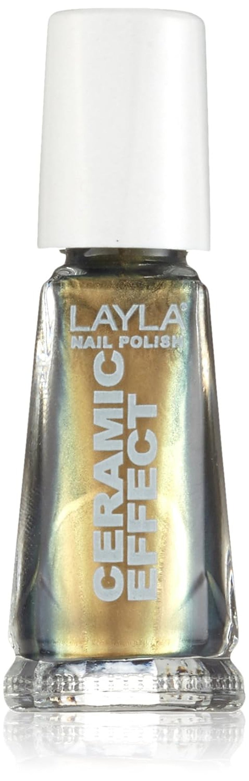 Cosmetics 1243R23-109 Ceramic Effect Nagellack - orange fluo, 1er pack (1 x 0.01 l)