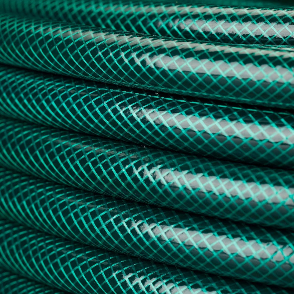 Furtun de grădină Relaxdays 50 m, furtun universal de apă, 1/2 inch, fabricat din PP, pentru udarea straturilor de flori și a peluzelor, verde închis, verde