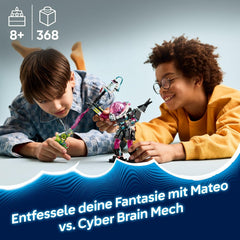 LEGO DREAMZzz Mateo vs. Cyberhirn-Mech - Modularer Roboter zum Bauen und Spielen für Mädchen und Jungen ab 8 Jahren - in Skorpionfigur umbaubarn - inkl. Minifigur und Dreamling - Geschenkidee - 71495