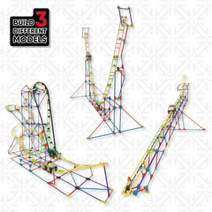 MINT-Forschung Achterbahn-Baukasten, K'NEX Bildung, Basic Fun, 77078, MINT-Lernset mit 546 Teilen, Lernspielzeug für Kinder, Konstruktionsspielzeug für Jungen und Mädchen Ab 8 Jahren