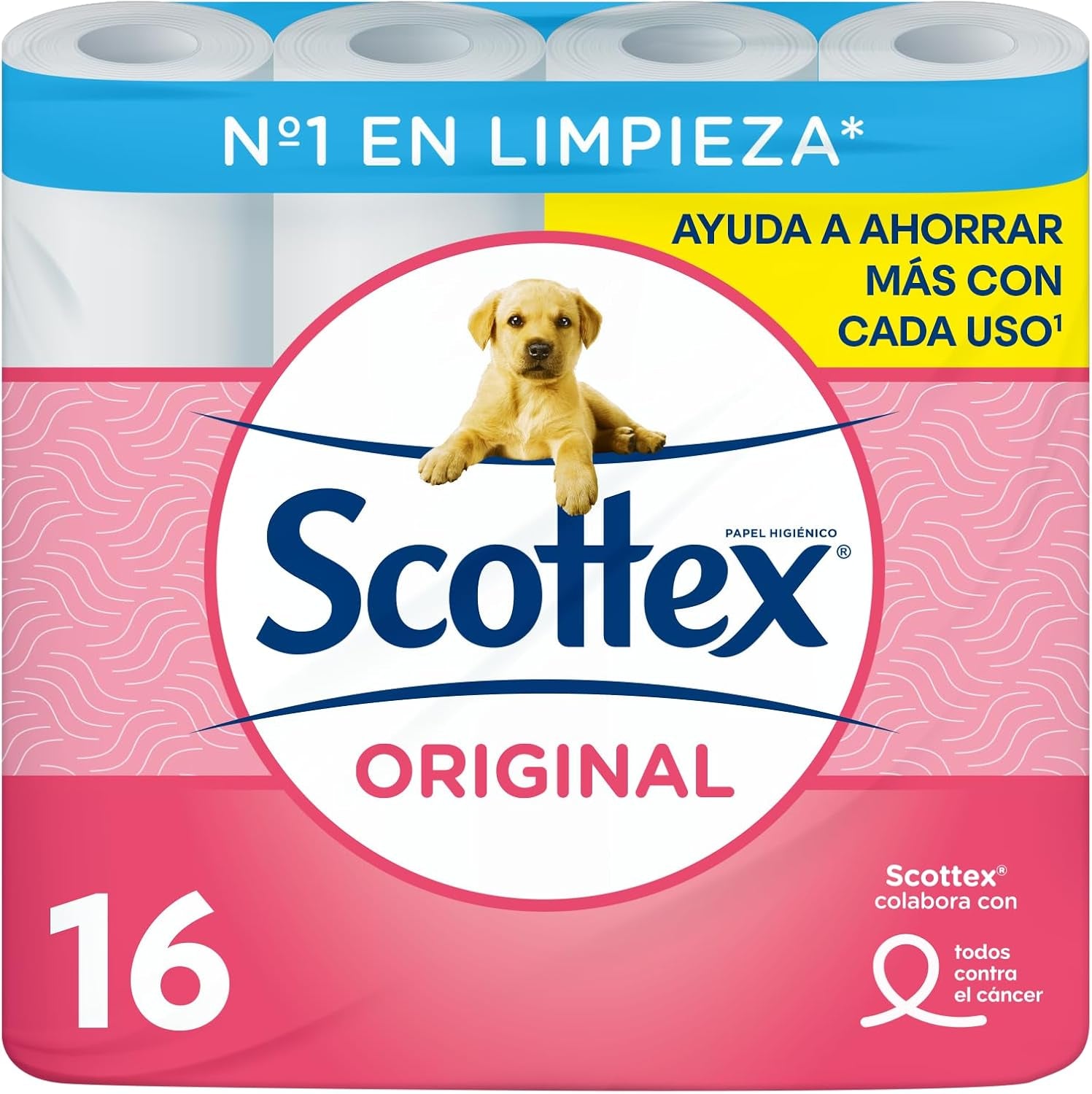Hârtie igienică Original, 128 de role albe