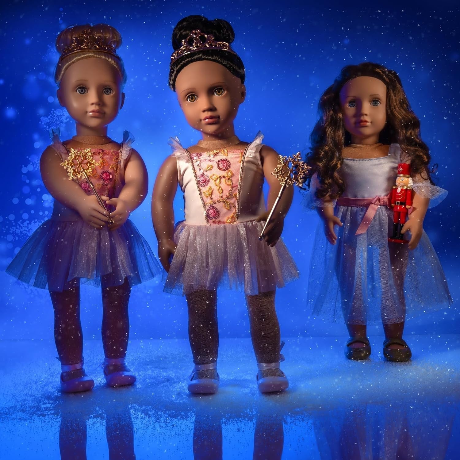 Our Generation - Lalia - 46 cm-Zuckerfee Puppe - Lebensechte Blaue Augen & langes Blondes Haar - Pinkes Ballettkleid, Tiara & Zauberstab Zubehör - Spielzeug für Kinder ab 3 Jahren