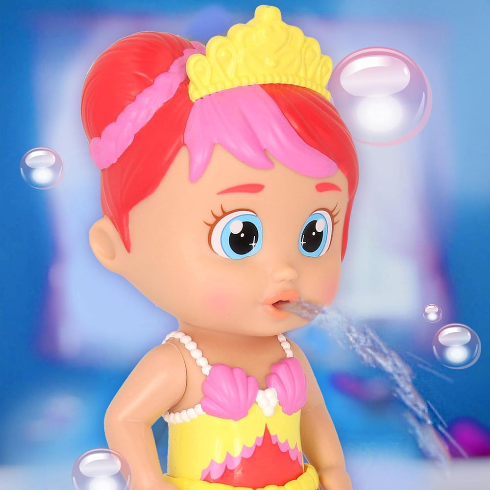 Shimmer Mermaids Taylor – Sammlerstück Bad- und Wasserspielzeug Eine Meerjungfrau, die Wasser spritzt und Blasen Macht! Geschenk Spielzeug für Mädchen und Jungen ab 18 Monaten