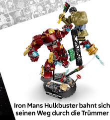 LEGO | Marvel Duell der Giganten: Hulkbuster vs. Hulk - Superhelden Spielzeug mit Actionfigur und 2 Minifiguren, darunter Iron Man - Avengers Geschenk für Jungen ab 9 Jahren, Mädchen und Fans - 76343