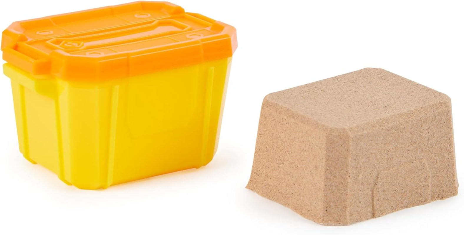 Rubble & Crew – Actionfiguren-Set mit Charger & Wheeler Hundefiguren, 2 Bauspielzeugen und 85g Kinetic Sand Build-it-Sand, Spielzeug geeignet für Kinder ab 3 Jahren