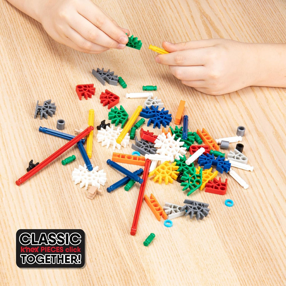 K'NEX 80216 Amazin' 8 Achterbahn-Baukasten, buntes Konstruktionsspielzeug für Jungen und Mädchen, Achterbahnspielzeug für Kinder, 448-teiliger Baukasten ab 7 Jahren