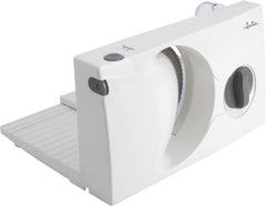 JECF0300 Mașină de feliat electrică compactă, Lamă detașabilă din oțel inoxidabil, Diametru 170 mm, Control grosime 0 până la 15 mm, 150 W Rasnite si Feliatoare Naty Shop Default Title