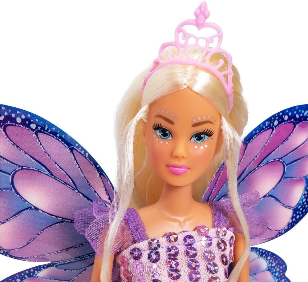 Simba Steffi Love Fantasy Fairy – Puppe (29 cm) als Zauberhafte Fee mit beweglichen Flügeln, Kamm & Haarclips, magisches Rollenspiel für Kinder ab 3 Jahren